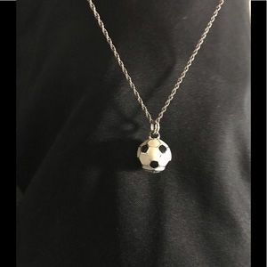 Silver soccer ball